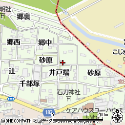 愛知県一宮市浅井町黒岩郷中44周辺の地図