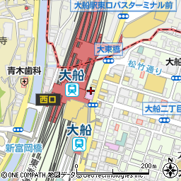 焼肉ホルモン やまと 大船店周辺の地図