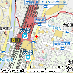七福水産 大船店周辺の地図