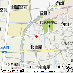 愛知県犬山市羽黒北金屋35-3周辺の地図