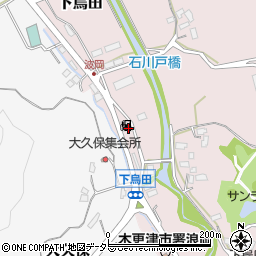 竹内石油下烏田ＳＳ周辺の地図