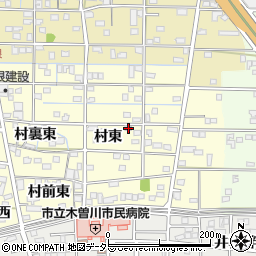 愛知県一宮市北方町曽根村東350周辺の地図