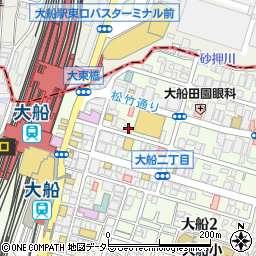 １００円ショップキャンドゥ　大船店周辺の地図