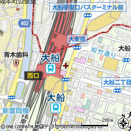 すき家大船駅前店周辺の地図