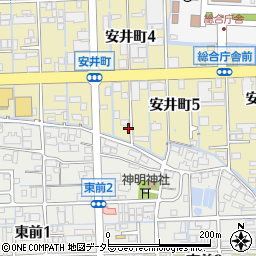 岐阜県大垣市安井町4丁目14周辺の地図