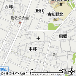 愛知県江南市勝佐町本郷87周辺の地図