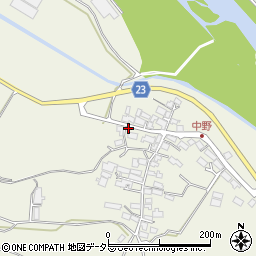 滋賀県高島市安曇川町中野329-1周辺の地図