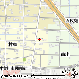 愛知県一宮市北方町曽根村東253周辺の地図