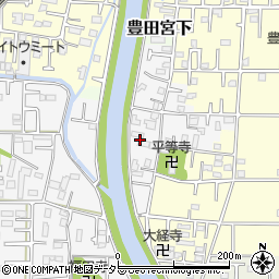 神奈川県平塚市豊田平等寺周辺の地図