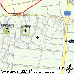 岐阜県羽島市小熊町西小熊1373周辺の地図