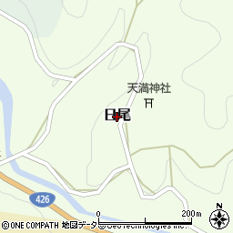 京都府福知山市日尾周辺の地図