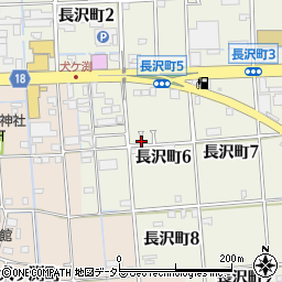 岐阜県大垣市長沢町6丁目周辺の地図
