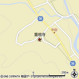 重規寺周辺の地図