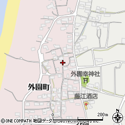 島根県出雲市外園町349周辺の地図