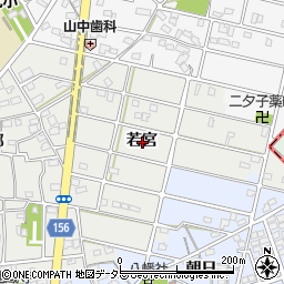 愛知県江南市勝佐町若宮周辺の地図
