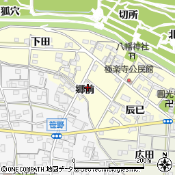 愛知県一宮市浅井町極楽寺郷前165周辺の地図