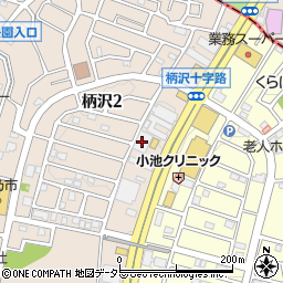 ウエルシア藤沢柄沢店周辺の地図