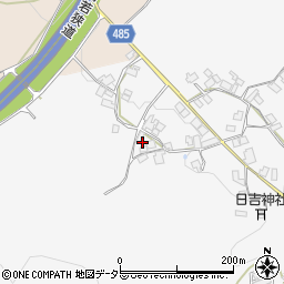 京都府綾部市上杉町家ノ谷周辺の地図