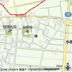 岐阜県羽島市小熊町西小熊1375周辺の地図