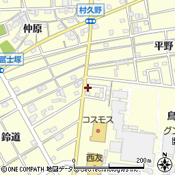 愛知県江南市村久野町鳥附18周辺の地図