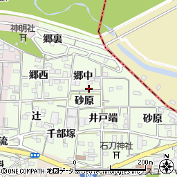 愛知県一宮市浅井町黒岩郷中21周辺の地図