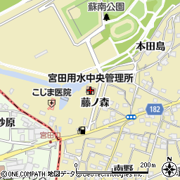宮田用水土地改良区中央管理所周辺の地図