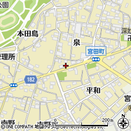 愛知県江南市宮田町泉253周辺の地図