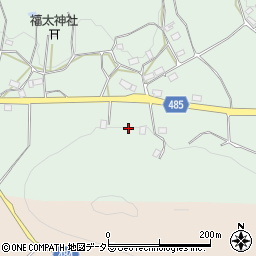 京都府綾部市上八田町ヒシロ周辺の地図