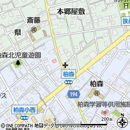 愛知県丹羽郡扶桑町斎藤本郷屋敷195周辺の地図