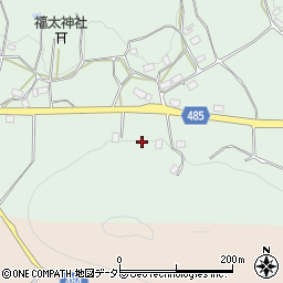 京都府綾部市上八田町（ヒシロ）周辺の地図