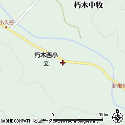 滋賀県高島市朽木中牧185周辺の地図