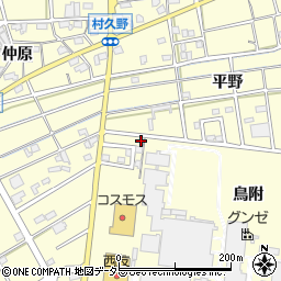 愛知県江南市村久野町鳥附3周辺の地図