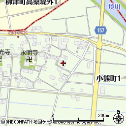 岐阜県羽島市小熊町西小熊1385周辺の地図