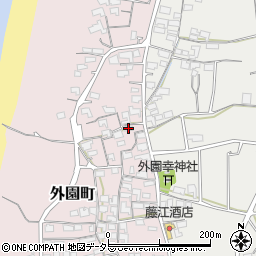 島根県出雲市外園町351周辺の地図
