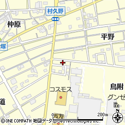 愛知県江南市村久野町鳥附6周辺の地図