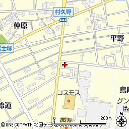 愛知県江南市村久野町鳥附9周辺の地図