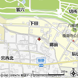 愛知県一宮市浅井町極楽寺郷前131周辺の地図