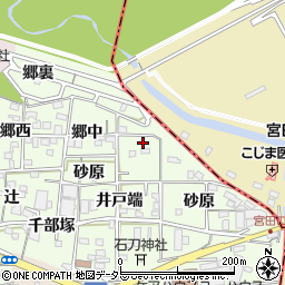 愛知県一宮市浅井町黒岩郷中17周辺の地図