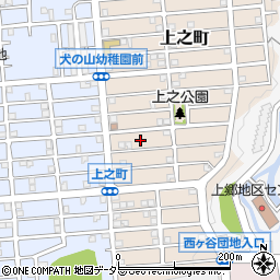 神奈川県横浜市栄区上之町43周辺の地図