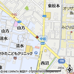 愛知県一宮市北方町中島据鉢周辺の地図
