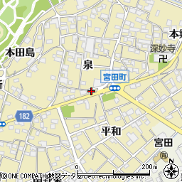 愛知県江南市宮田町泉257周辺の地図