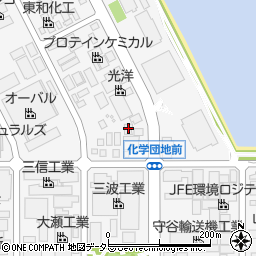 癸巳化成ＹＣＢＩＧ研究所周辺の地図