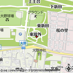 愛知県一宮市浅井町大野東堤外周辺の地図