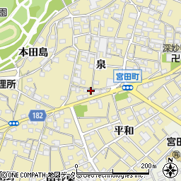 愛知県江南市宮田町泉255周辺の地図