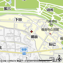愛知県一宮市浅井町極楽寺郷前42周辺の地図