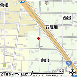愛知県一宮市更屋敷五反畑周辺の地図