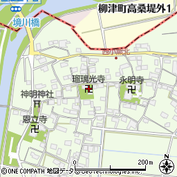 瑠璃光寺周辺の地図
