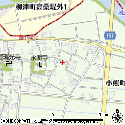 岐阜県羽島市小熊町西小熊1379周辺の地図