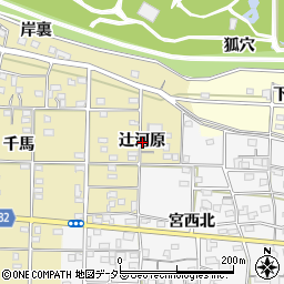 愛知県一宮市光明寺辻河原周辺の地図