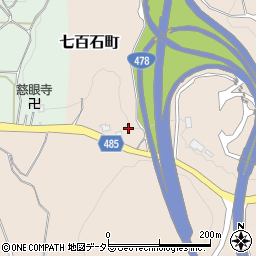 京都府綾部市七百石町中山周辺の地図